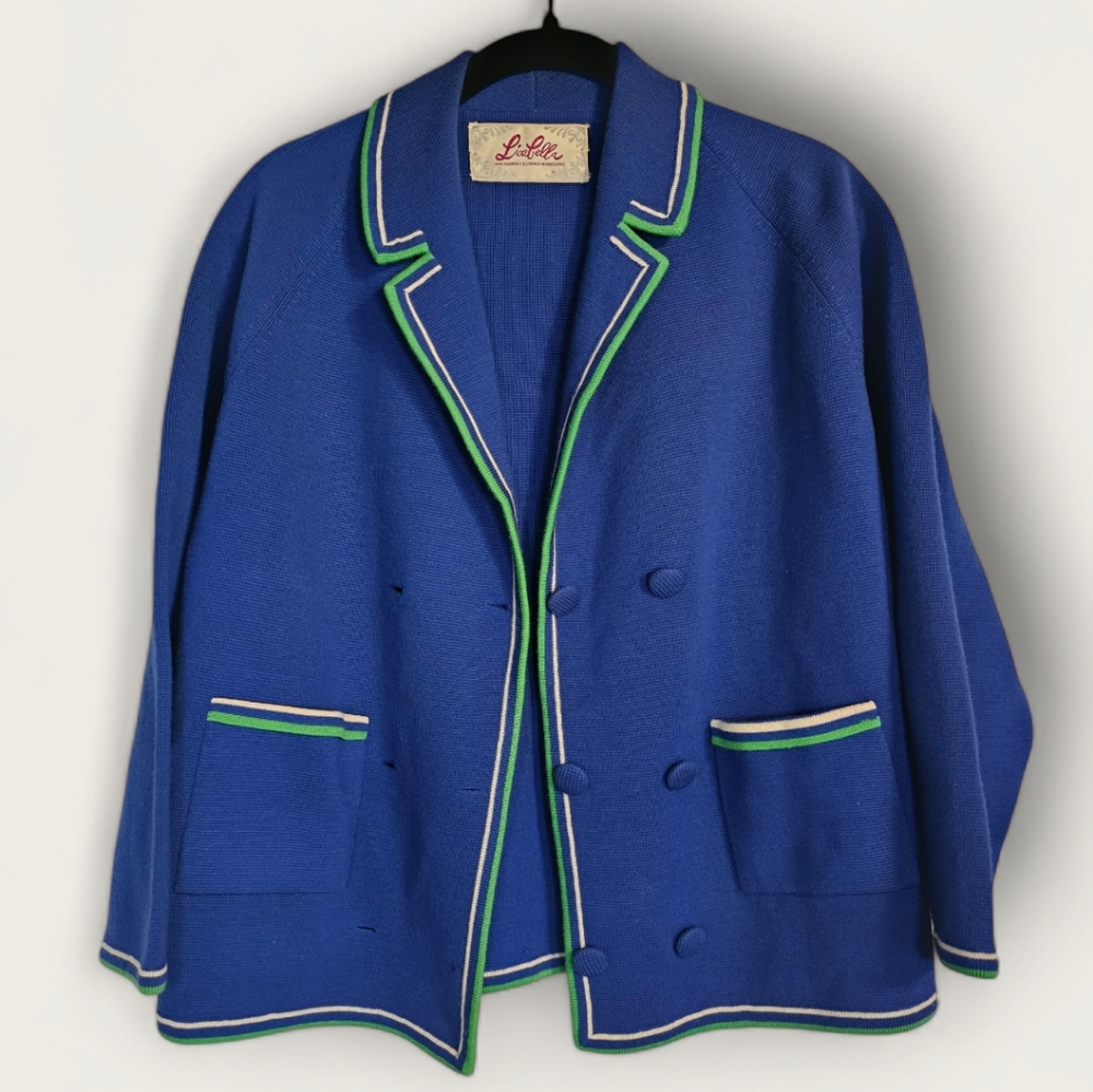 Vintage 1960s Lisabella blazer style cardigan
